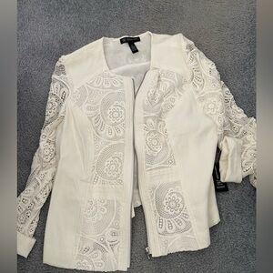 Brand new INC lace zipper jacket.